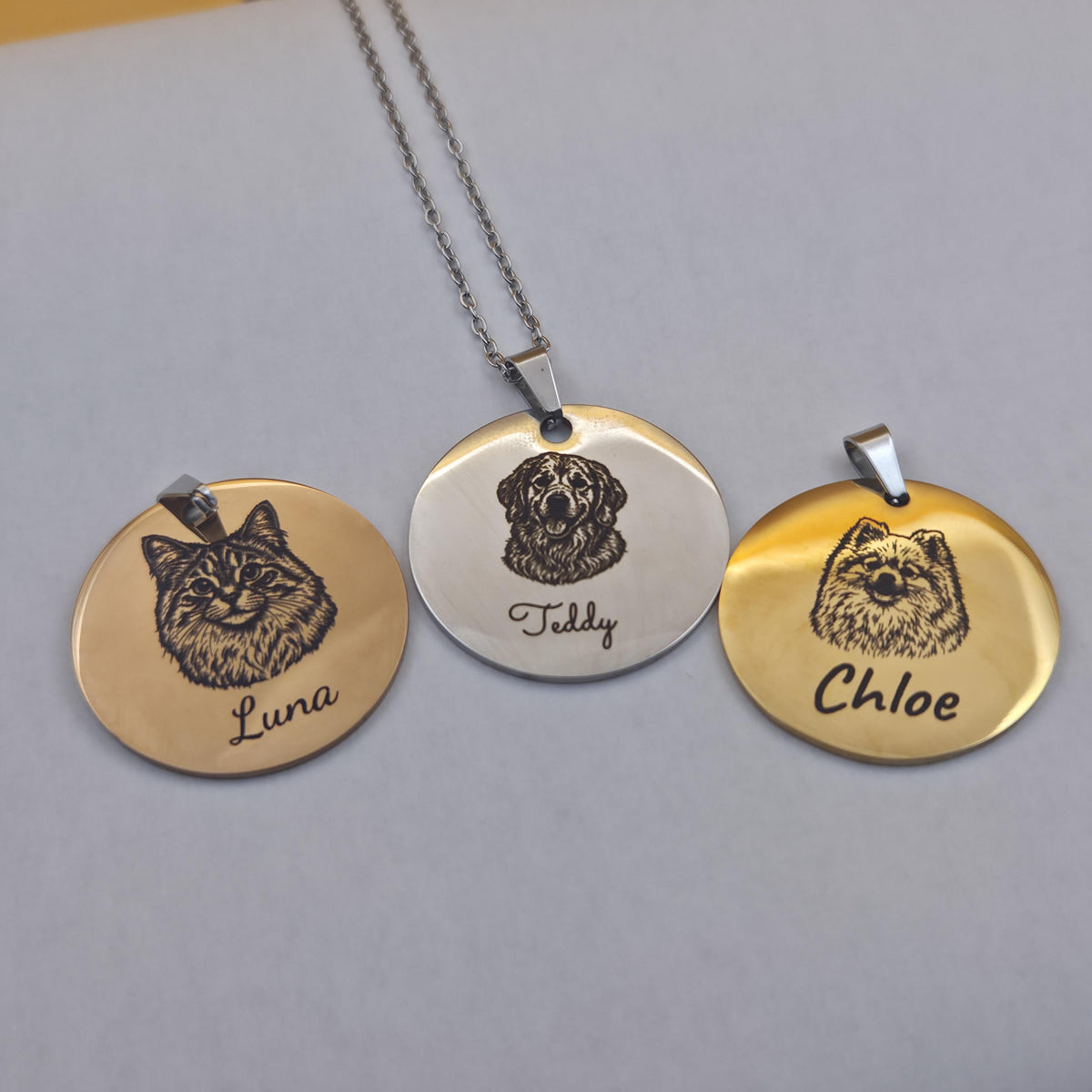 Personalised Pet Portrait Necklace