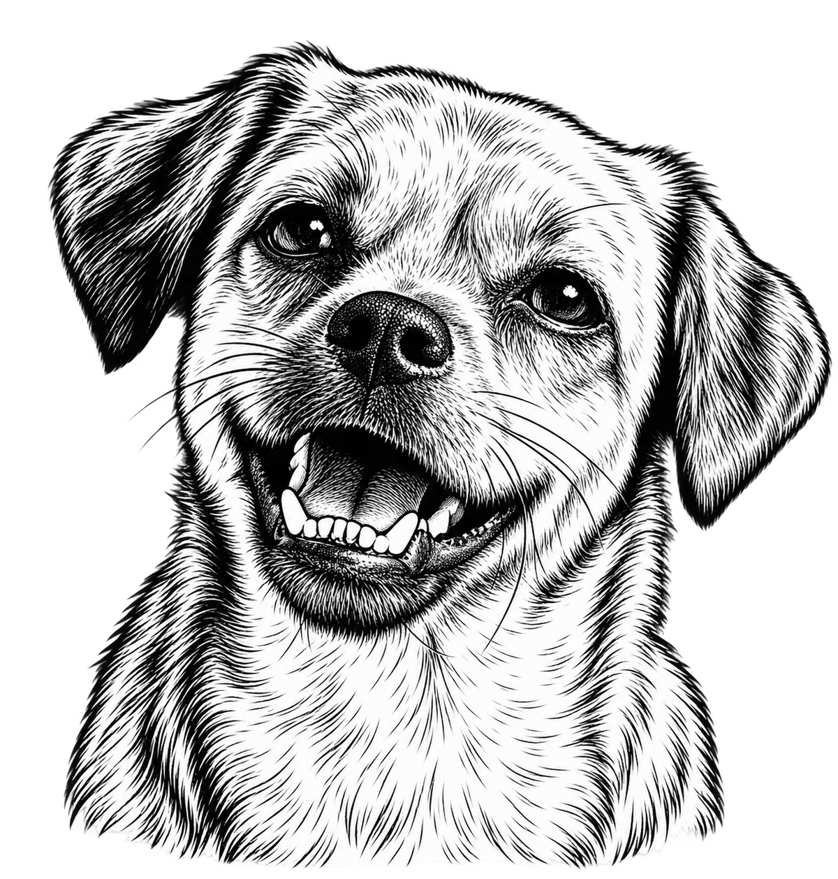 Custom Pet Portrait Tag