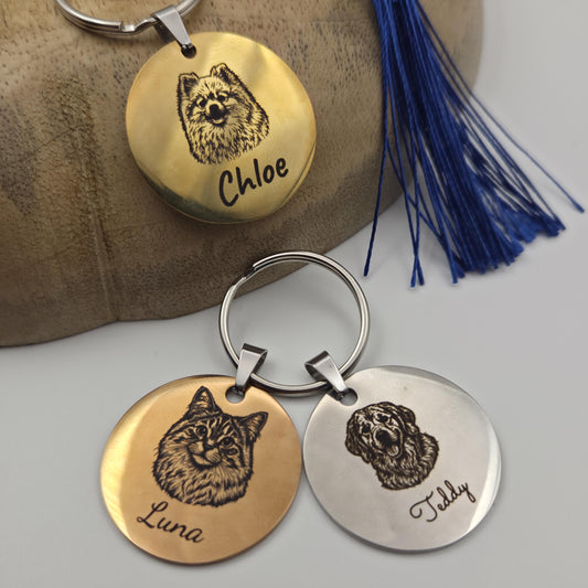 Pet Photo Keyring