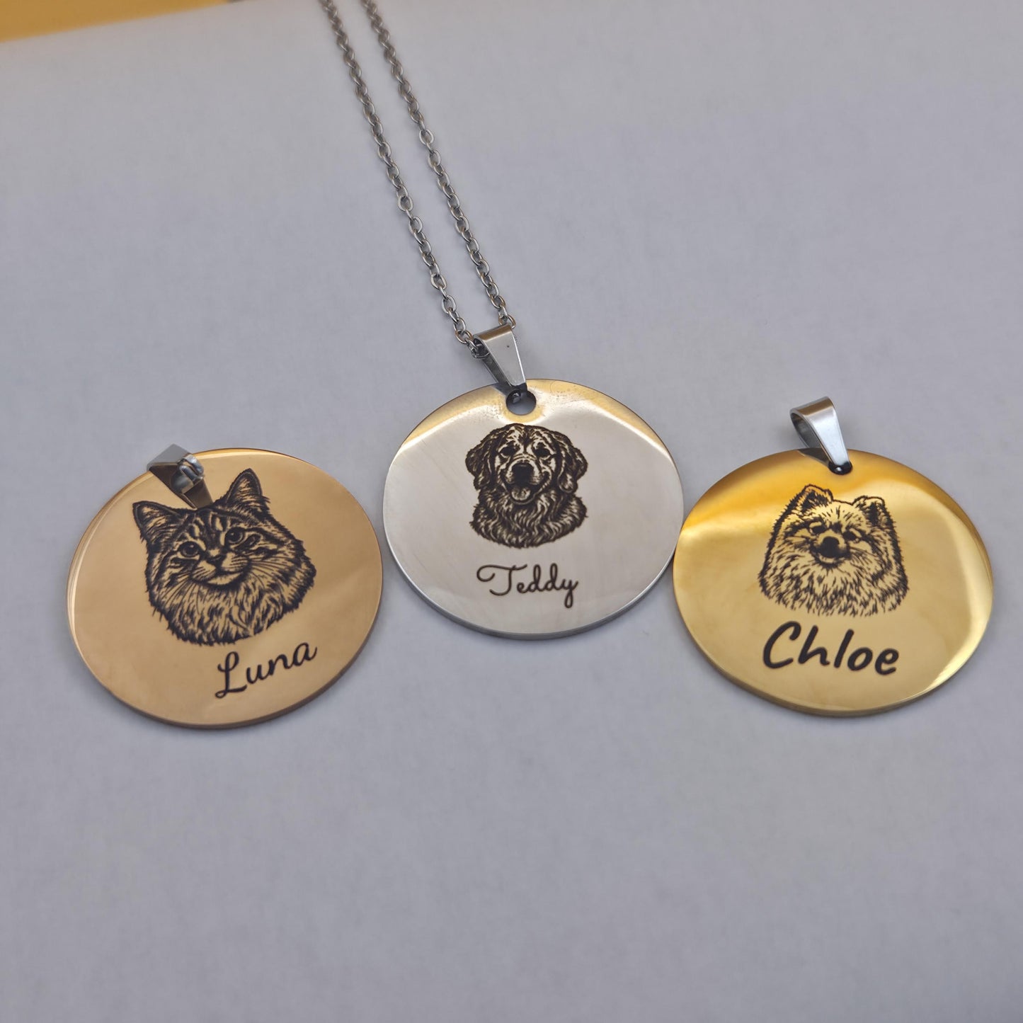 Personalised Pet Portrait Necklace