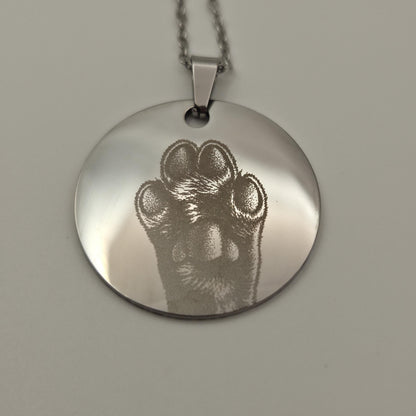 Personalised Pet Paw Necklace