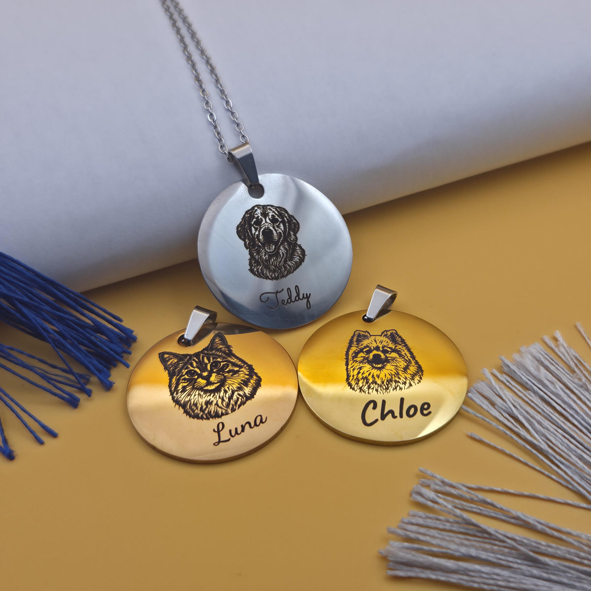 Personalised Pet Portrait Necklace