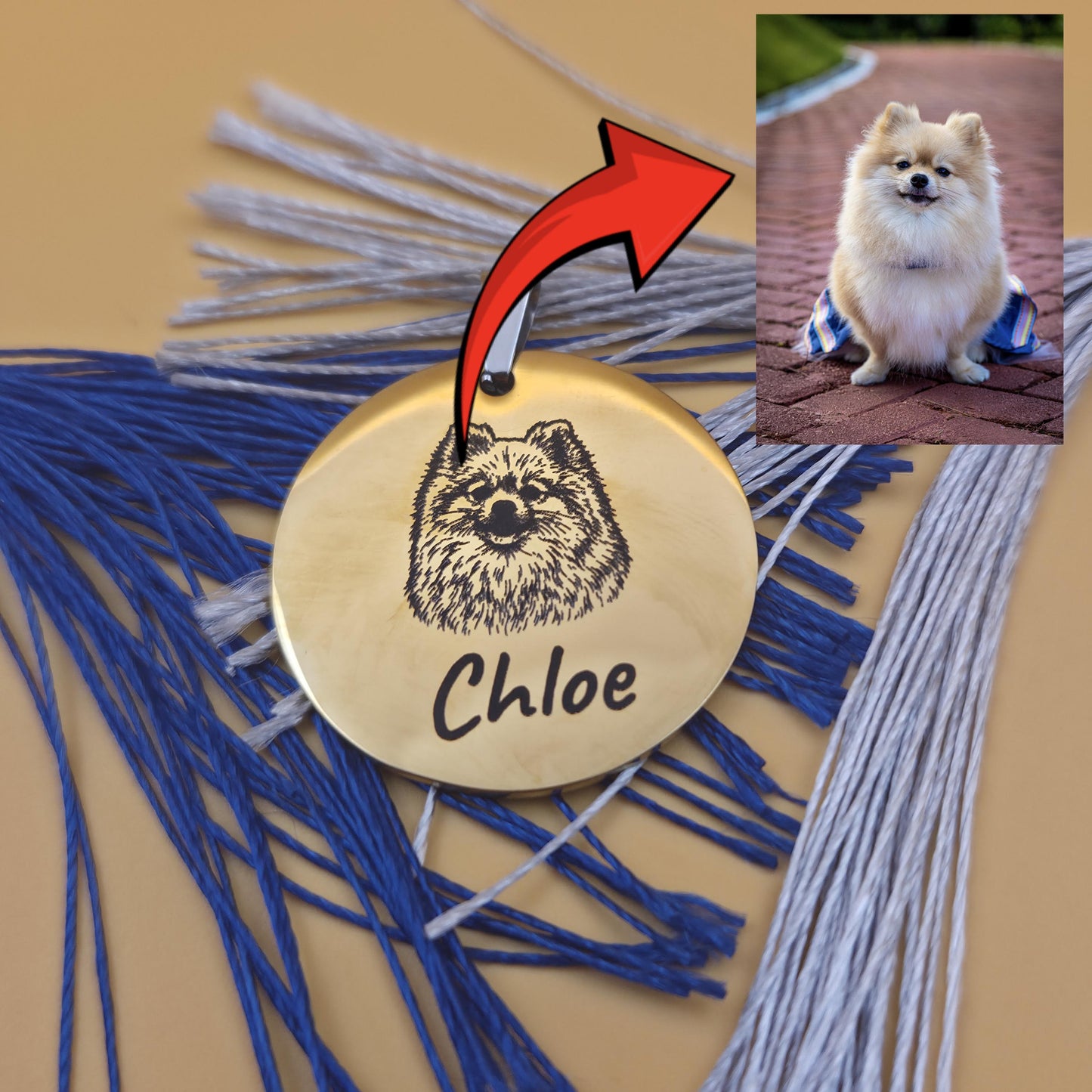 Pet Photo Keyring
