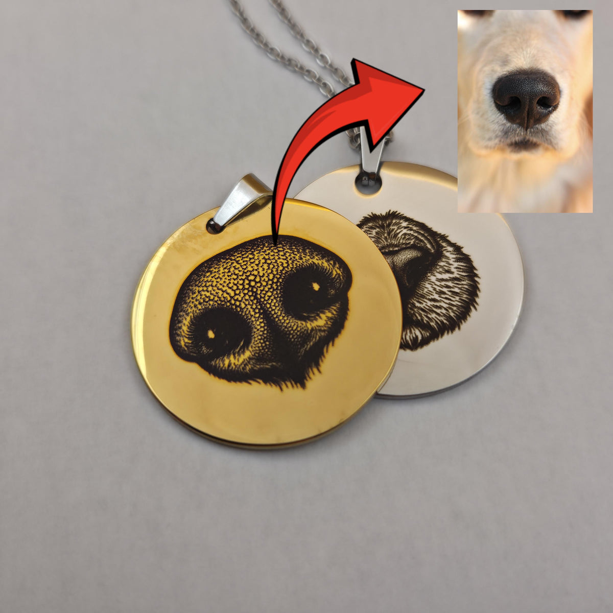 Dog Nose Print Necklace