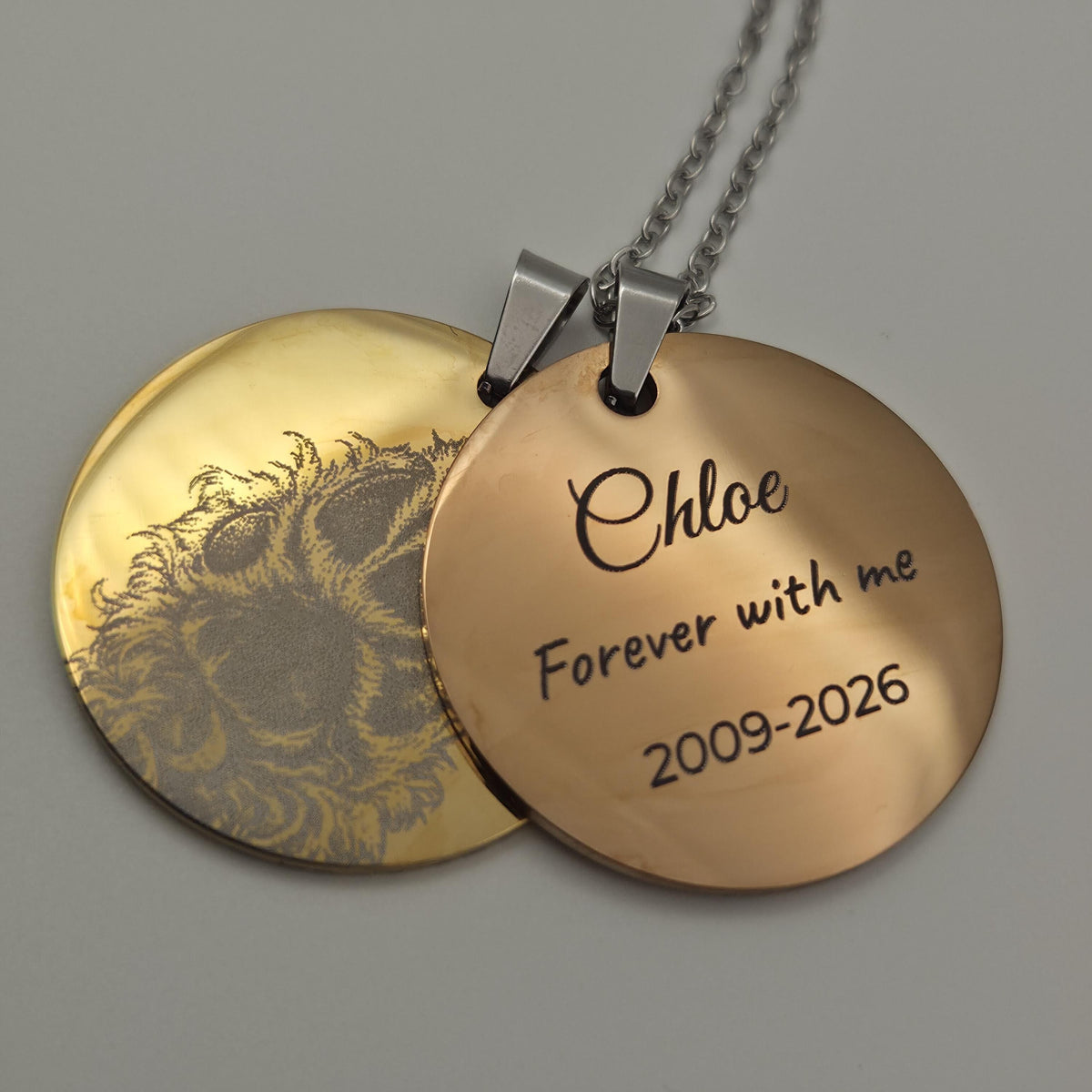Actual Paw Print Necklace
