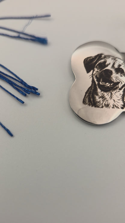 Custom Pet Portrait Tag